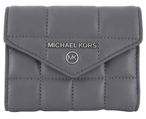 small quilted leather envelope wallet michael kors|michael kors men's trifold wallet.